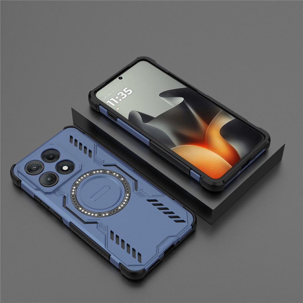 Custodia MagSafe per Motorola Edge 70 Max, Techsuit, ArmorMag, Blu