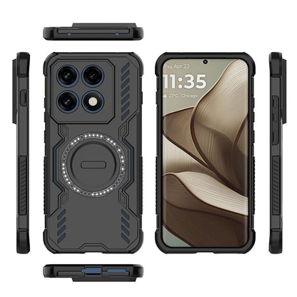 Custodia MagSafe per Motorola Edge 70 Pro, Techsuit, ArmorMag, Nera
