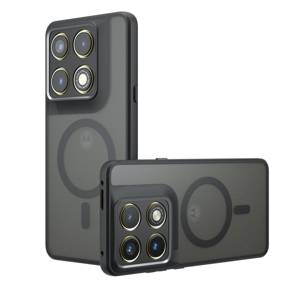 Custodia MagSafe per Motorola Edge 70 Pro, Techsuit, PureFrost, Nero Satinato
