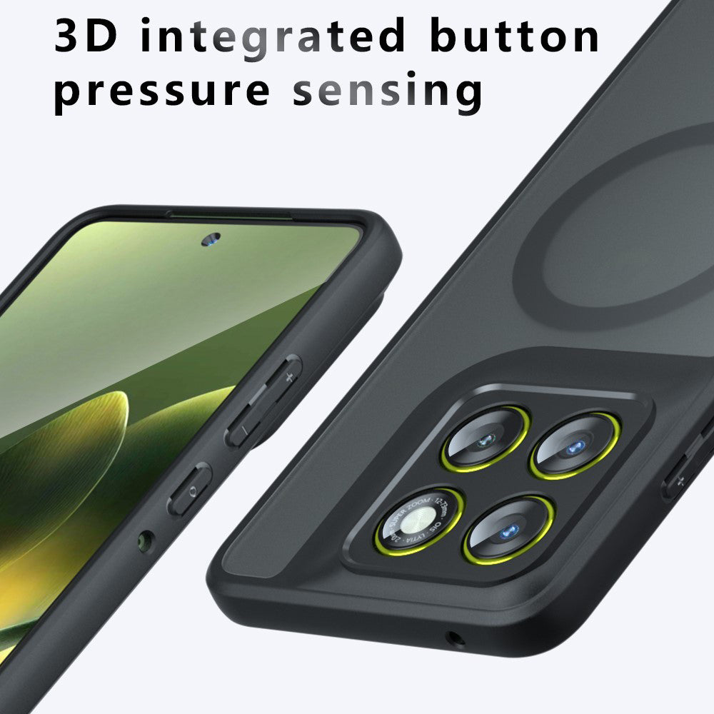 Custodia MagSafe per Motorola Edge 70 Pro, Techsuit, PureFrost, Nero Satinato