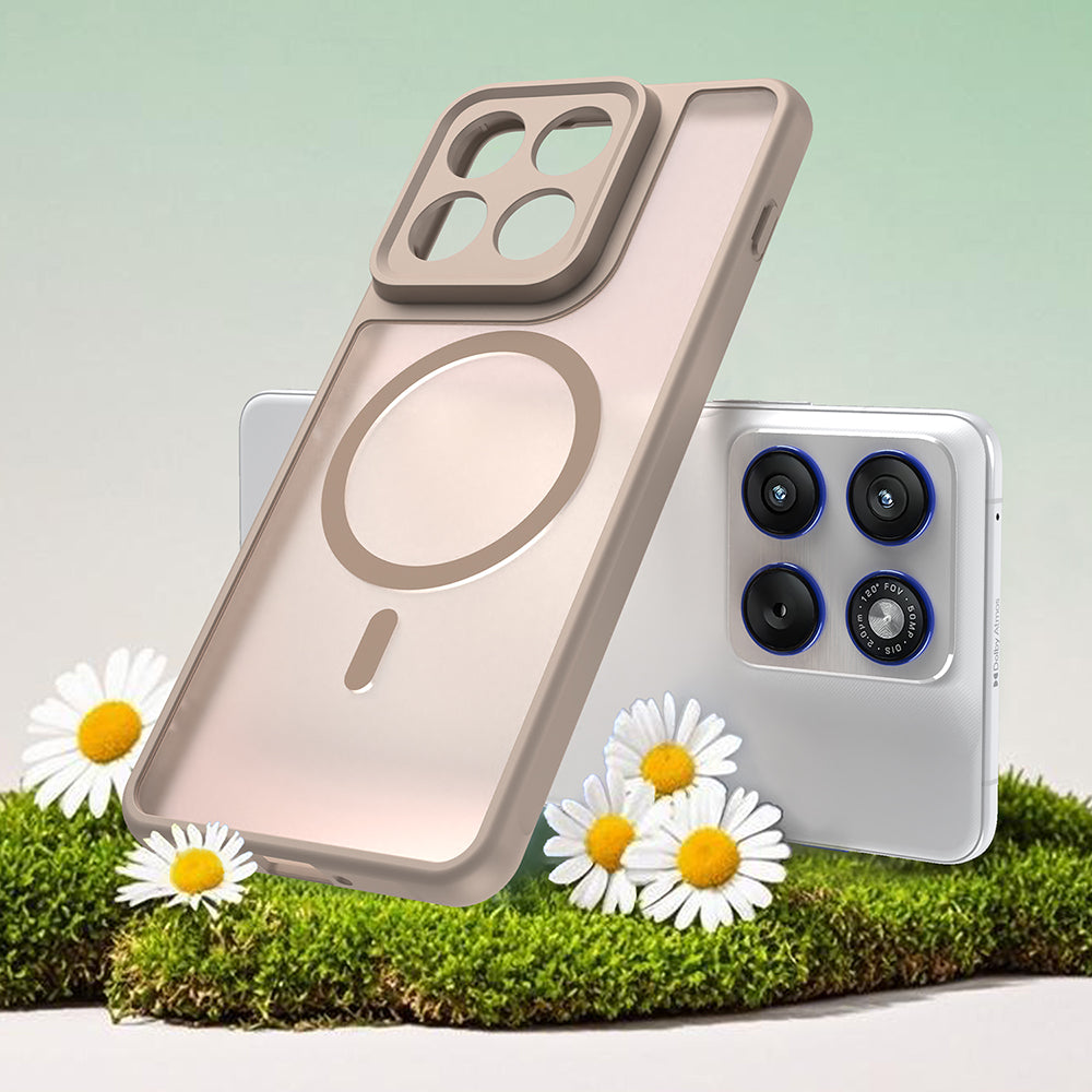 Custodia MagSafe per Motorola Edge 70, Techsuit, HaloFrost II, Dorata