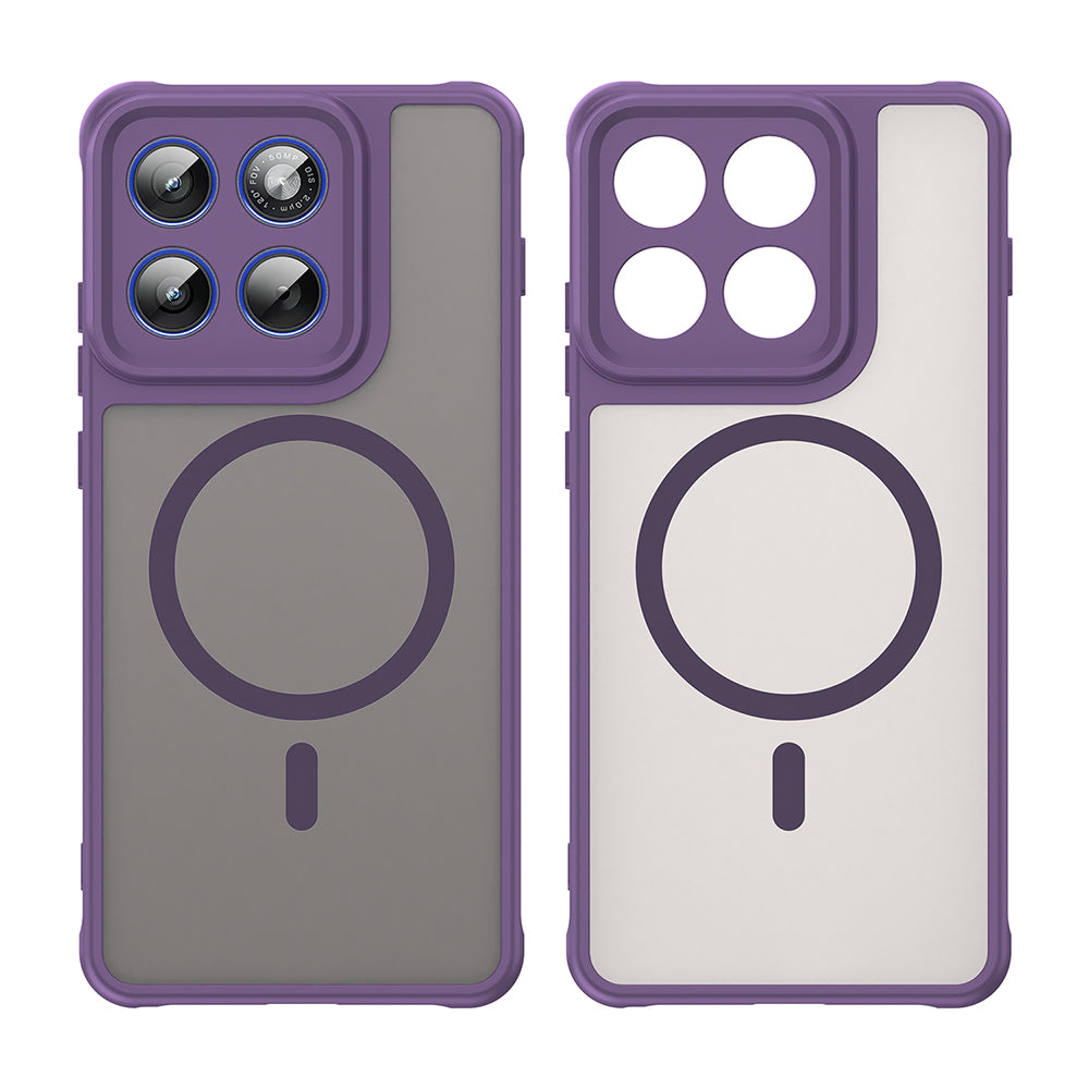 Custodia MagSafe per Motorola Edge 70, Techsuit, HaloFrost II, Viola
