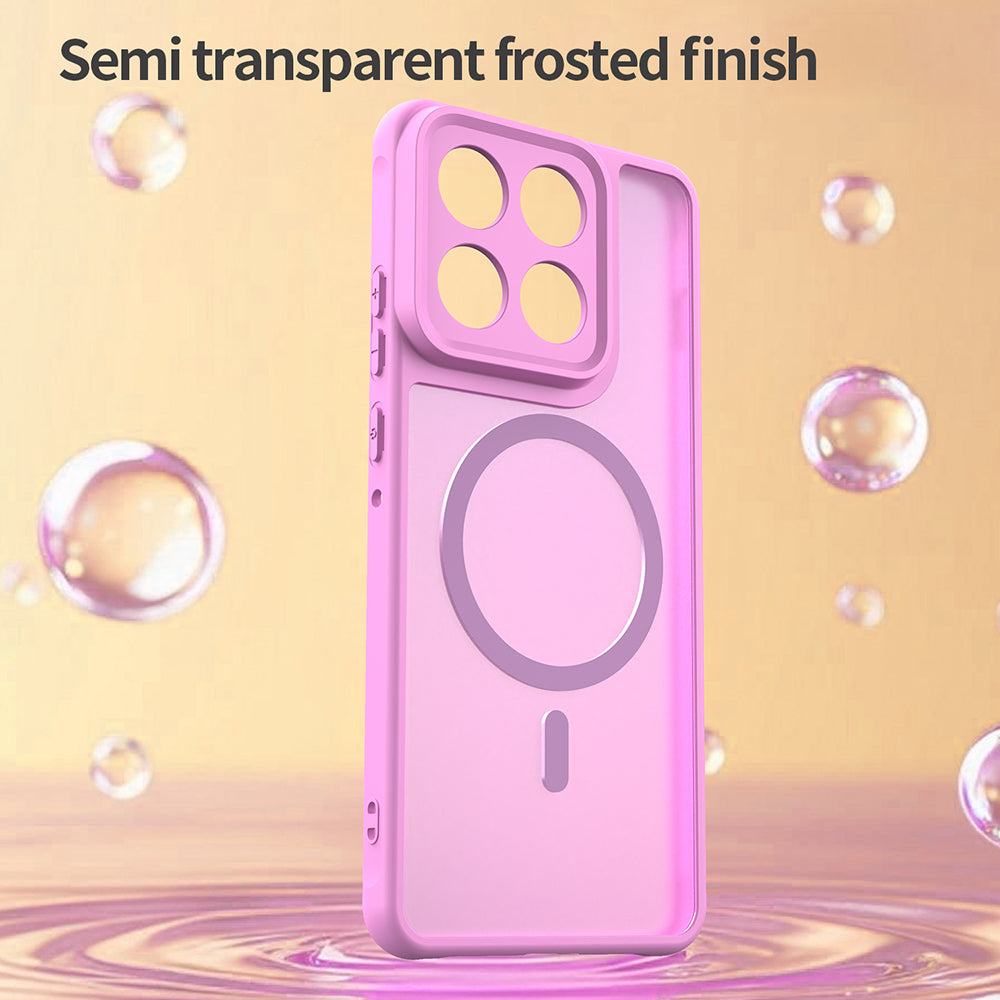 Custodia MagSafe per Motorola Edge 70, Techsuit, HaloFrost II, Rosa