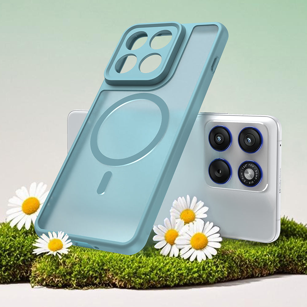 Custodia MagSafe per Motorola Edge 70, Techsuit, HaloFrost II, Verde Chiaro