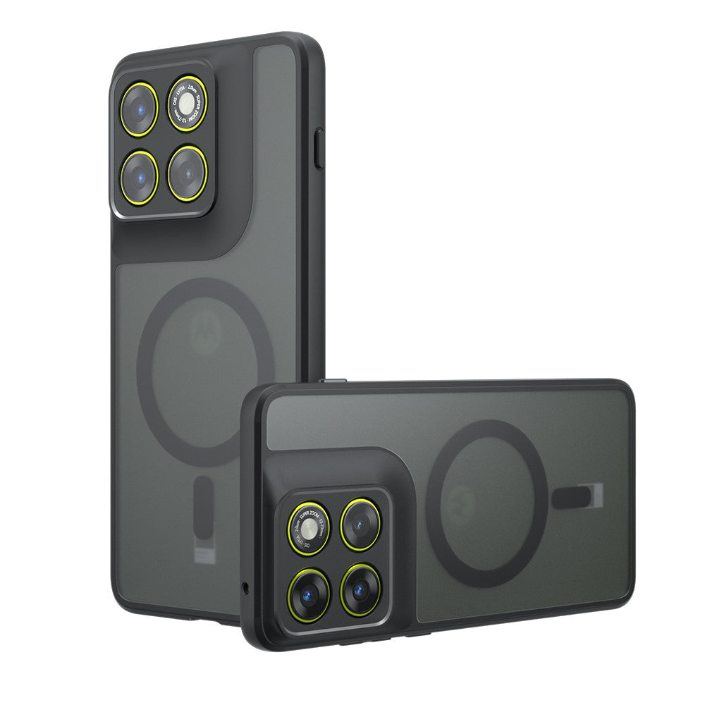 Custodia MagSafe per Motorola Edge 70, Techsuit, PureFrost, Nera Satinata