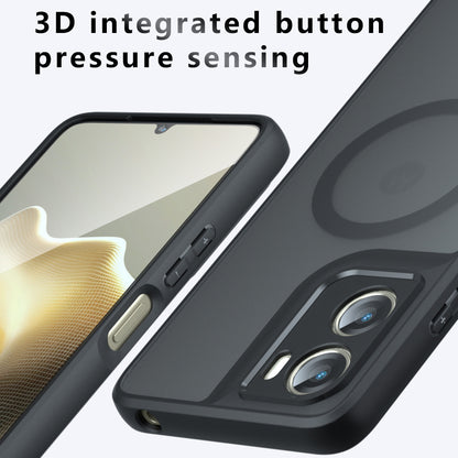 Custodia MagSafe per Motorola Moto G06, Techsuit, PureFrost, Nera Satinata