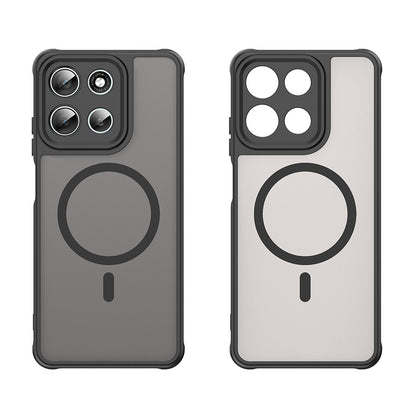 Custodia MagSafe per Motorola Moto G56, Techsuit, HaloFrost II, Nera