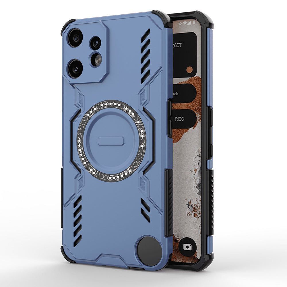 MagSafe Case for Nothing CMF Phone 2 Pro, Techsuit, ArmorMag, Blue