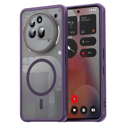 Custodia MagSafe per Nothing Phone (3a) Pro, Techsuit, HaloFrost II, Viola