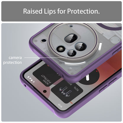 Custodia MagSafe per Nothing Phone (3a) Pro, Techsuit, HaloFrost II, Viola