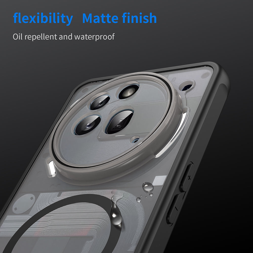 Custodia MagSafe per Nothing Phone (3a) Pro, Techsuit, HaloFrost II, Nera