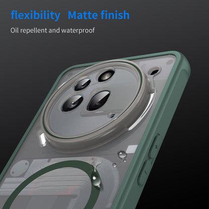 Custodia MagSafe per Nothing Phone (3a) Pro, Techsuit, HaloFrost II, Verde