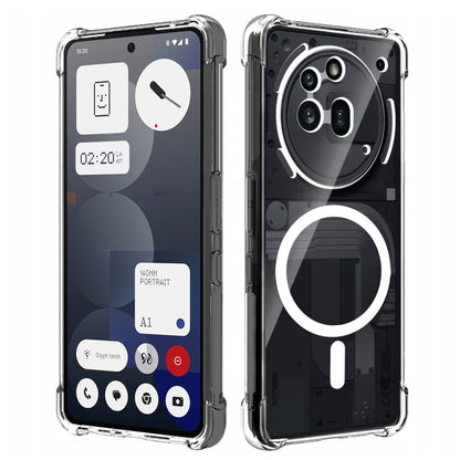 Custodia MagSafe per Nothing Phone (3a) Pro, Techsuit, Antiurto, Trasparente