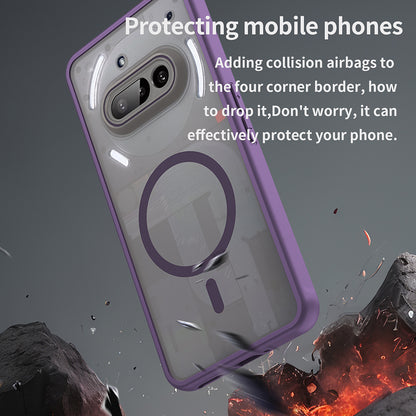 Custodia MagSafe per Nothing Phone (3a), Techsuit, HaloFrost II, Viola