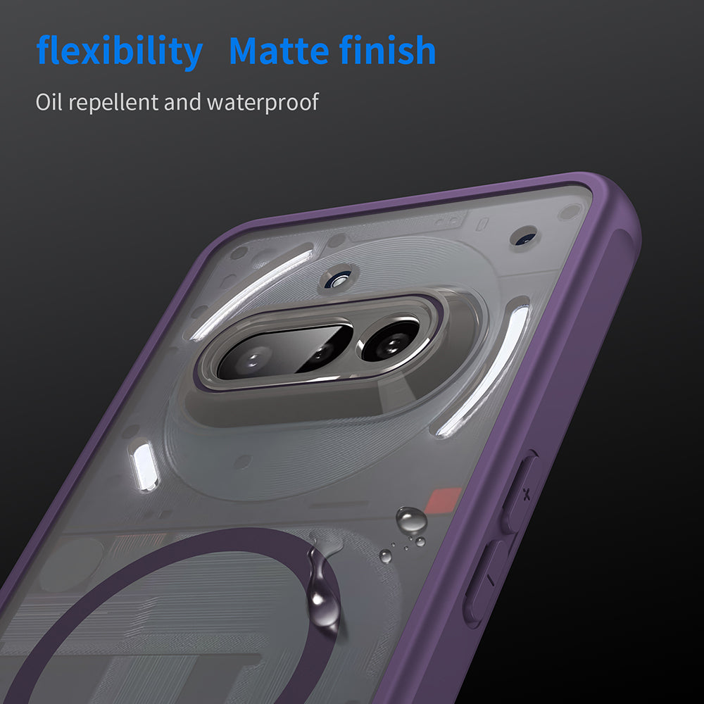 Custodia MagSafe per Nothing Phone (3a), Techsuit, HaloFrost II, Viola