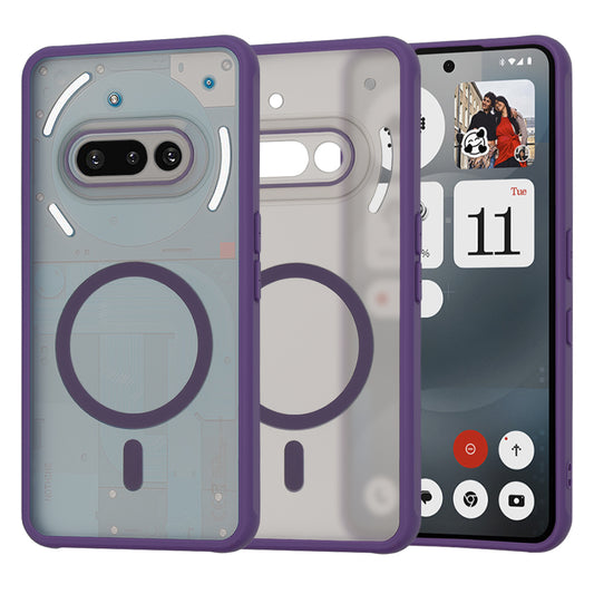 Custodia MagSafe per Nothing Phone (3a), Techsuit, HaloFrost, Viola Scuro