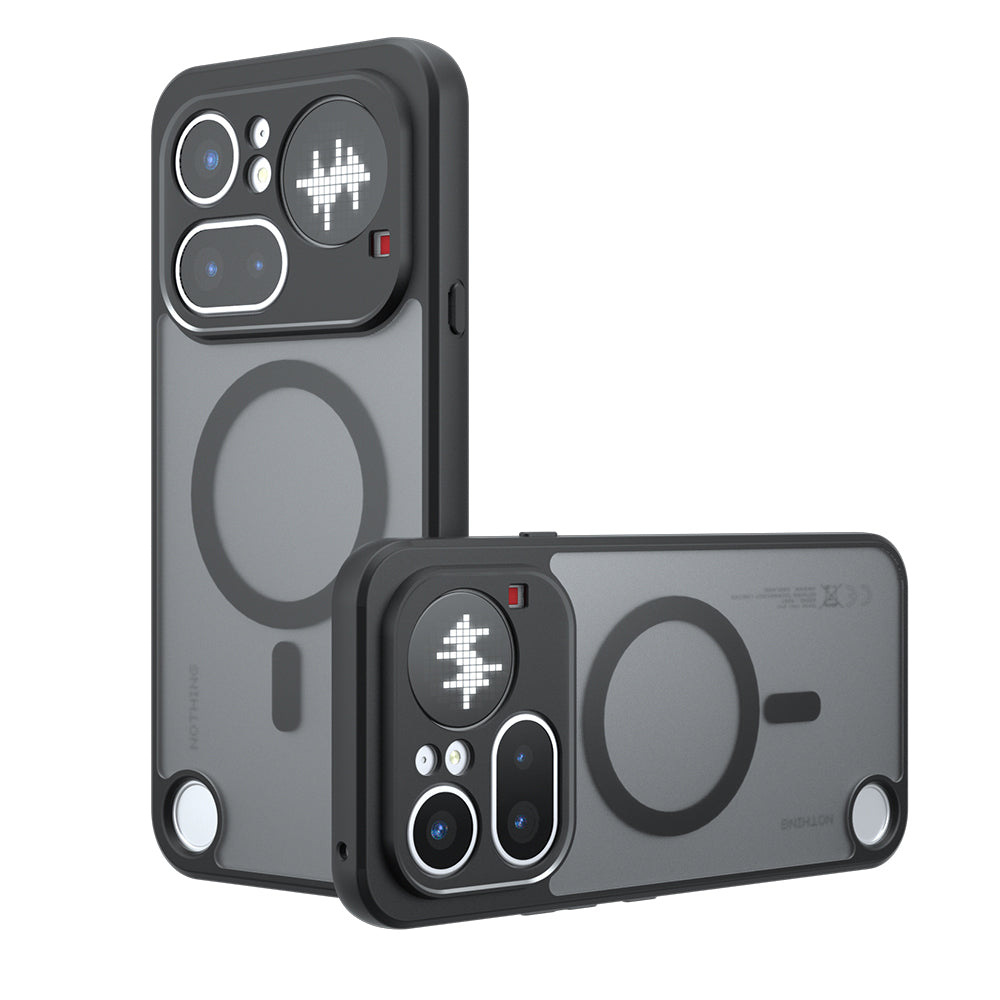 Custodia MagSafe per Nothing Phone (4a) Pro, Techsuit, PureFrost, Nero Satinato
