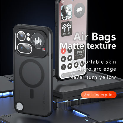 Custodia MagSafe per Nothing Phone (4a) Pro, Techsuit, PureFrost, Nero Satinato