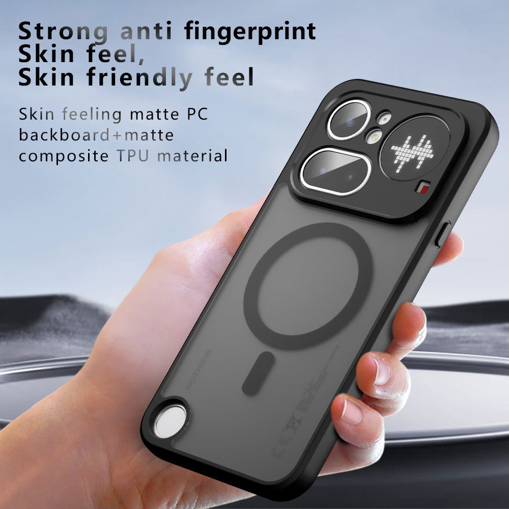 Custodia MagSafe per Nothing Phone (4a) Pro, Techsuit, PureFrost, Nero Satinato