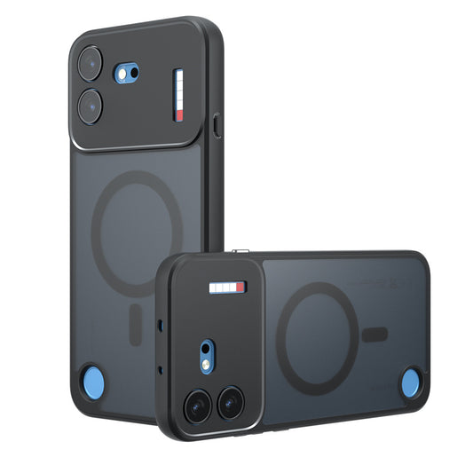 Custodia MagSafe per Nothing Phone (4b), Techsuit, PureFrost, Nero Satinato