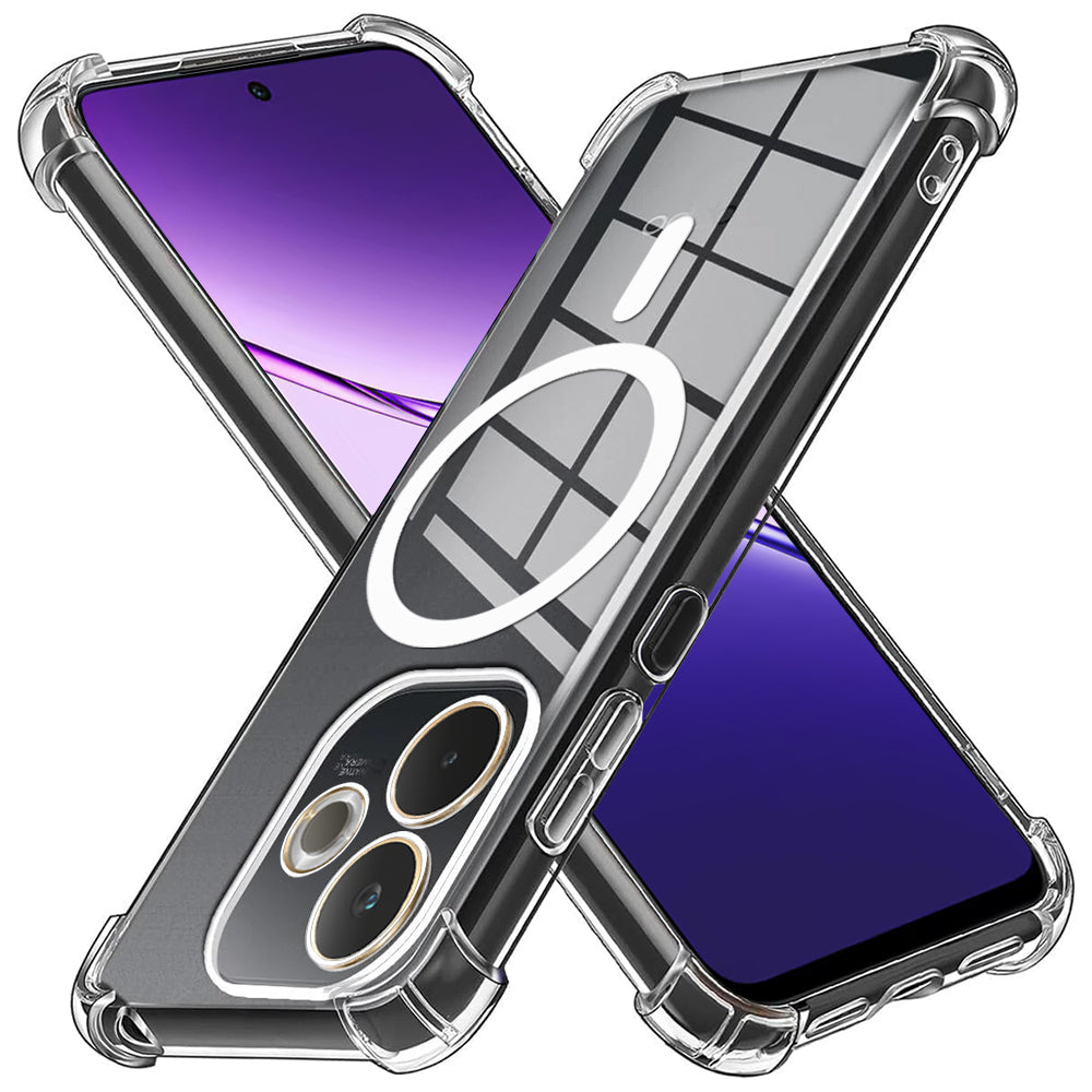 Custodia MagSafe per Oppo A5 Pro 4G / A5 Pro, Techsuit, Antiurto, Trasparente
