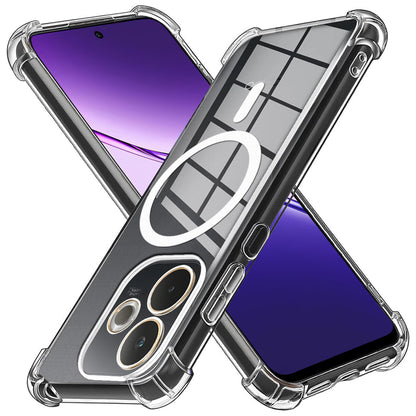 Custodia MagSafe per Oppo A5 Pro 4G / A5 Pro, Techsuit, Antiurto, Trasparente
