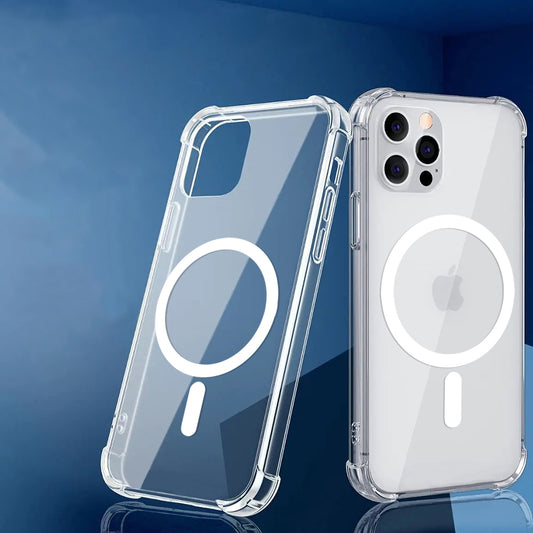 Custodia MagSafe per Oppo A5 Pro 4G / A5 Pro, Techsuit, Antiurto, Trasparente