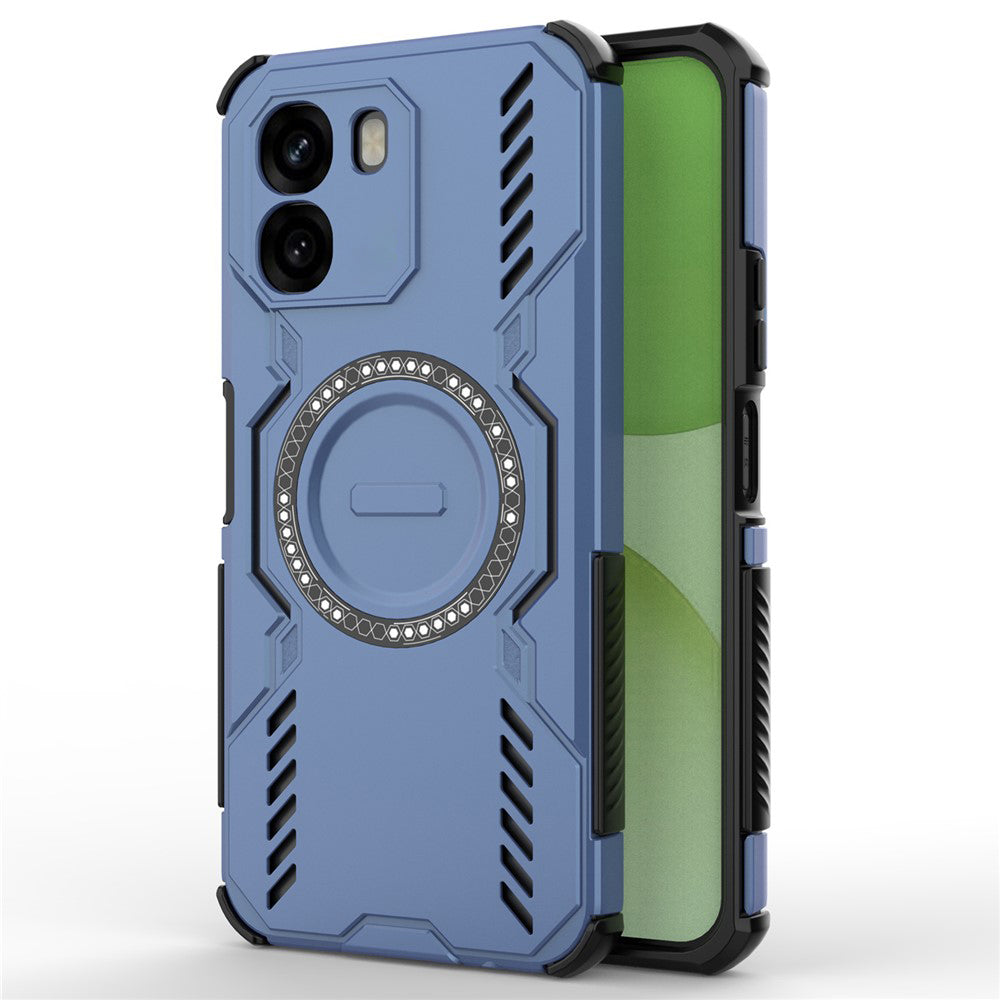 Custodia MagSafe per Oppo A6 4G, Techsuit, ArmorMag, Blu