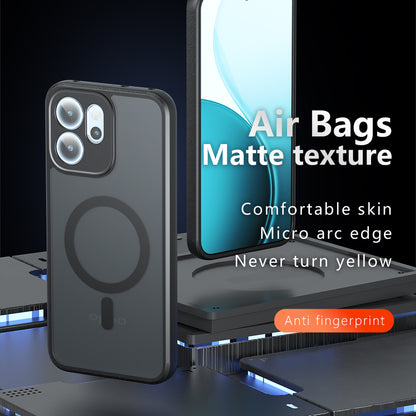 Custodia MagSafe per Oppo Reno14 FS 5G / Reno14 F, Techsuit, PureFrost, Nero Satinato