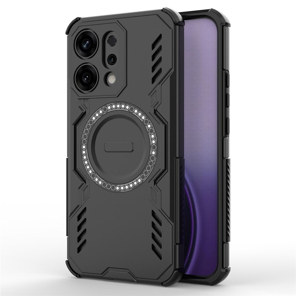 Custodia MagSafe per Oppo Reno14, Techsuit, ArmorMag, Nera