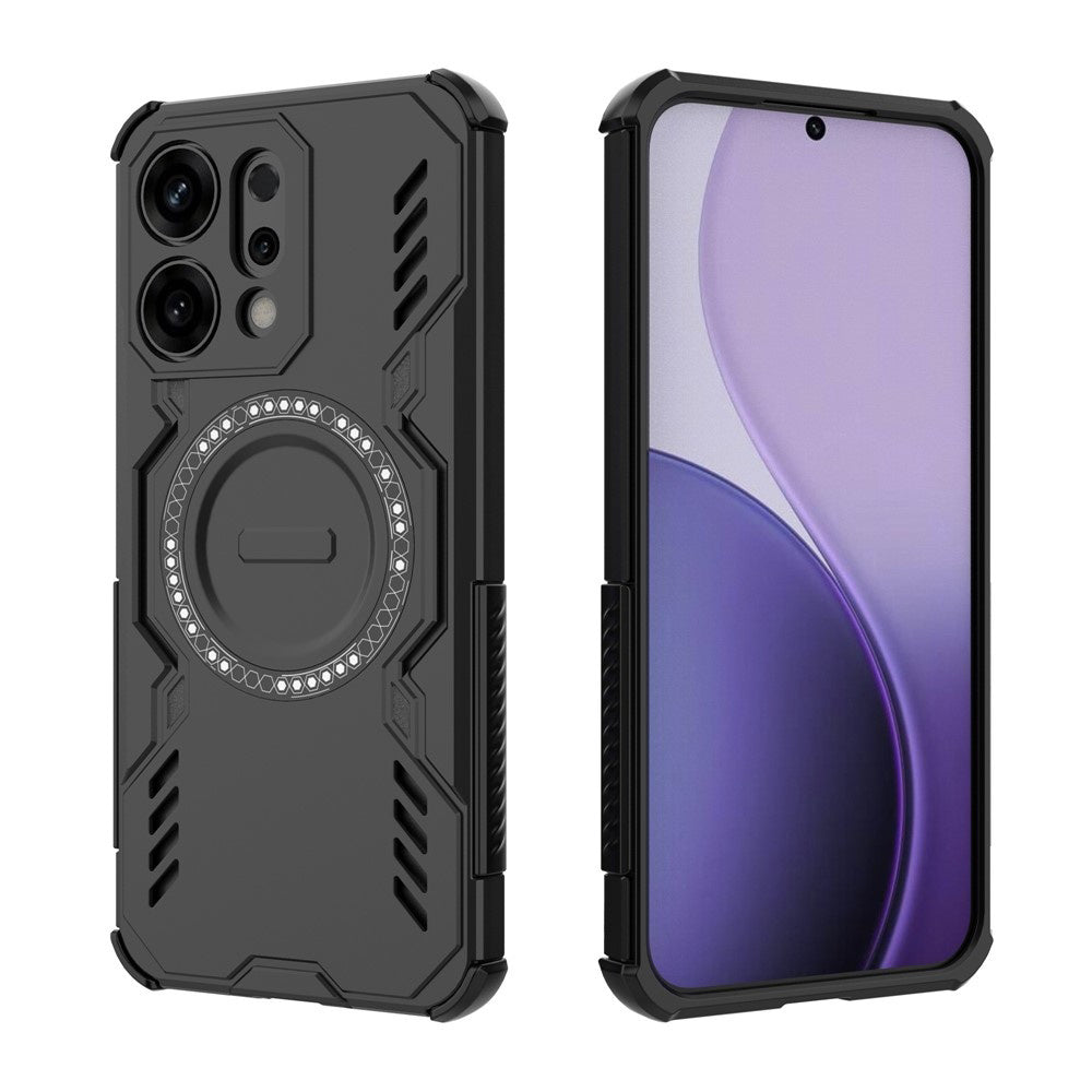Custodia MagSafe per Oppo Reno14, Techsuit, ArmorMag, Nera