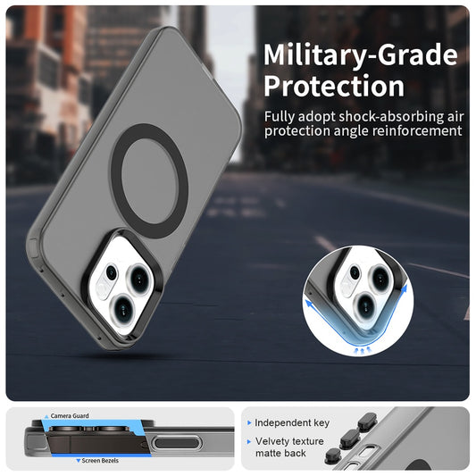 Custodia MagSafe per Oppo Reno14, Techsuit, CandyCase, Nera