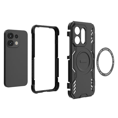 Custodia MagSafe per Oppo Reno16 / Reno16 Pro, Techsuit, ArmorMag, Nera