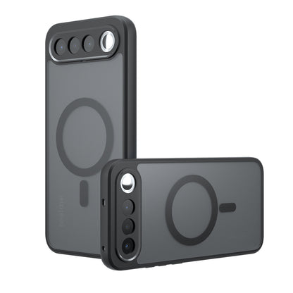 Custodia MagSafe per Realme 16, Techsuit, PureFrost, Nero Satinato