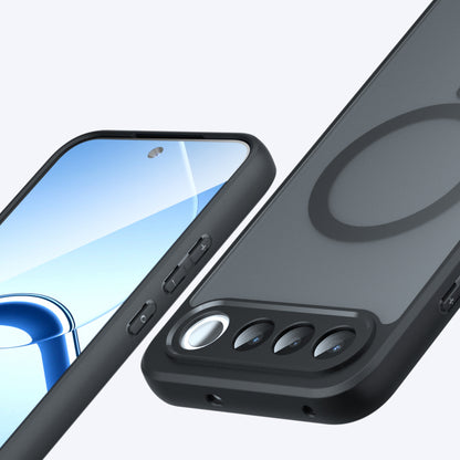 Custodia MagSafe per Realme 16, Techsuit, PureFrost, Nero Satinato