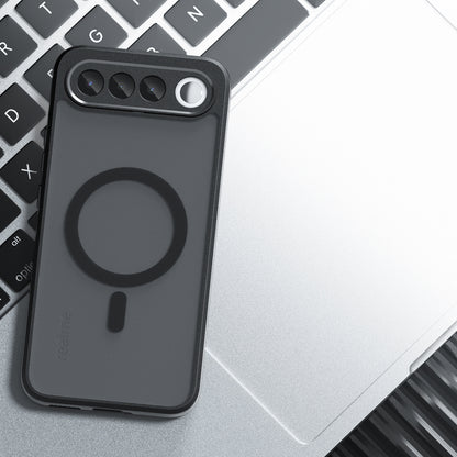 Custodia MagSafe per Realme 16, Techsuit, PureFrost, Nero Satinato