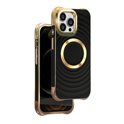 MagSafe Case for Samsung Galaxy S23 FE S711, OEM, Circle Glam, Black