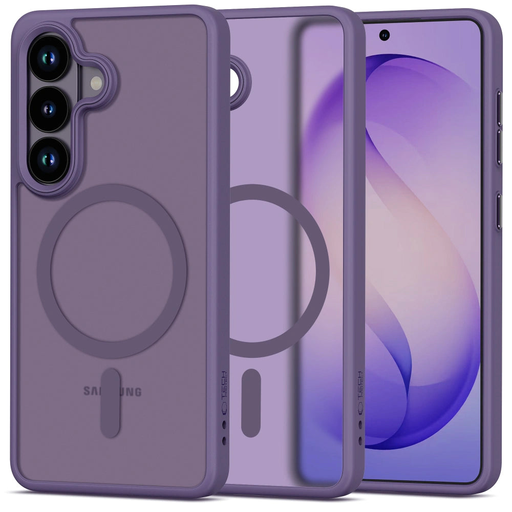 Custodia MagSafe per Samsung Galaxy S26 S942, Tech-Protect, Magmat, Viola Opaco