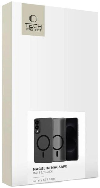 Custodia MagSafe per Samsung Galaxy S25 Edge S937, Tech-Protect, MagSlim, Nera