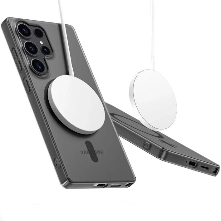 Custodia MagSafe per Samsung Galaxy S25 Edge S937, Tech-Protect, MagSlim, Nera