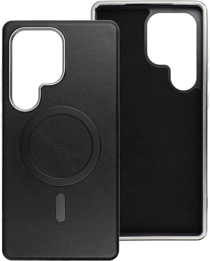 Custodia MagSafe per Samsung Galaxy A36 A366, OEM, Gentleman Mag, Nera