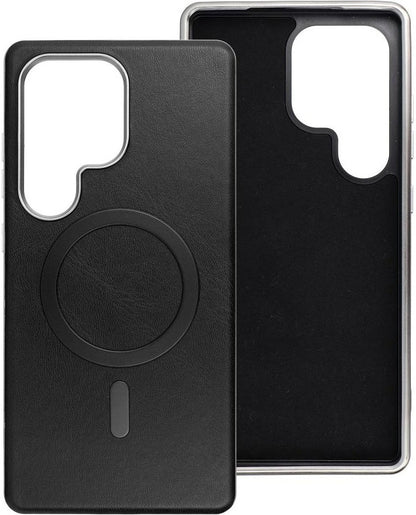 Custodia MagSafe per Samsung Galaxy A36 A366, OEM, Gentleman Mag, Nera