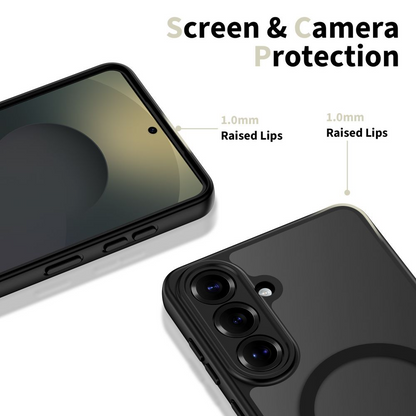 Custodia MagSafe per Samsung Galaxy S26 S942, Tech-Protect, BasicMag, Nera Opaca