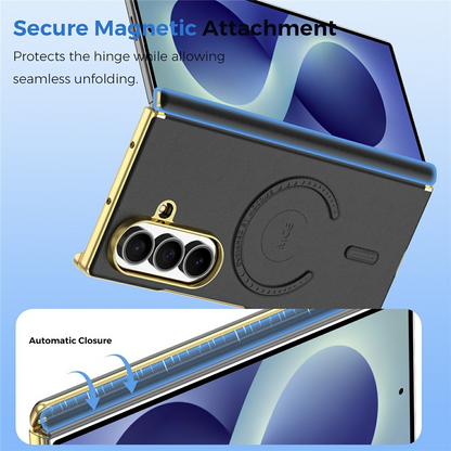 Custodia MagSafe per Samsung Galaxy Z Fold8 Ultra F976, OEM, Placcata, Nera