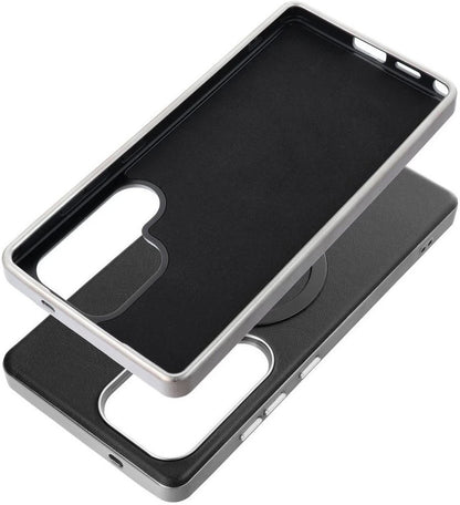 Custodia MagSafe per Samsung Galaxy A36 A366, OEM, Gentleman Mag, Nera