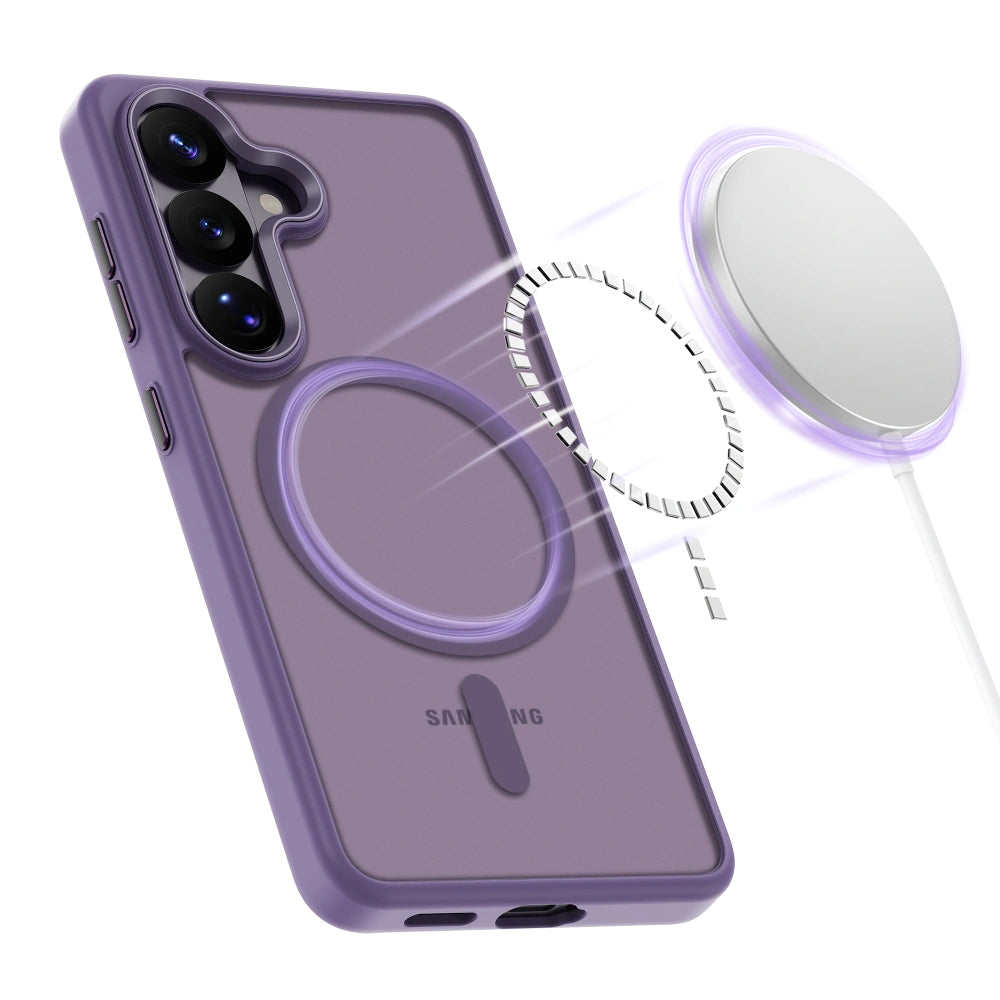 Custodia MagSafe per Samsung Galaxy S26 S942, Tech-Protect, Magmat, Viola Opaco
