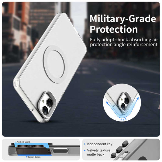 Custodia MagSafe per Samsung Galaxy A05 A055, Techsuit, CandyCase, Bianca