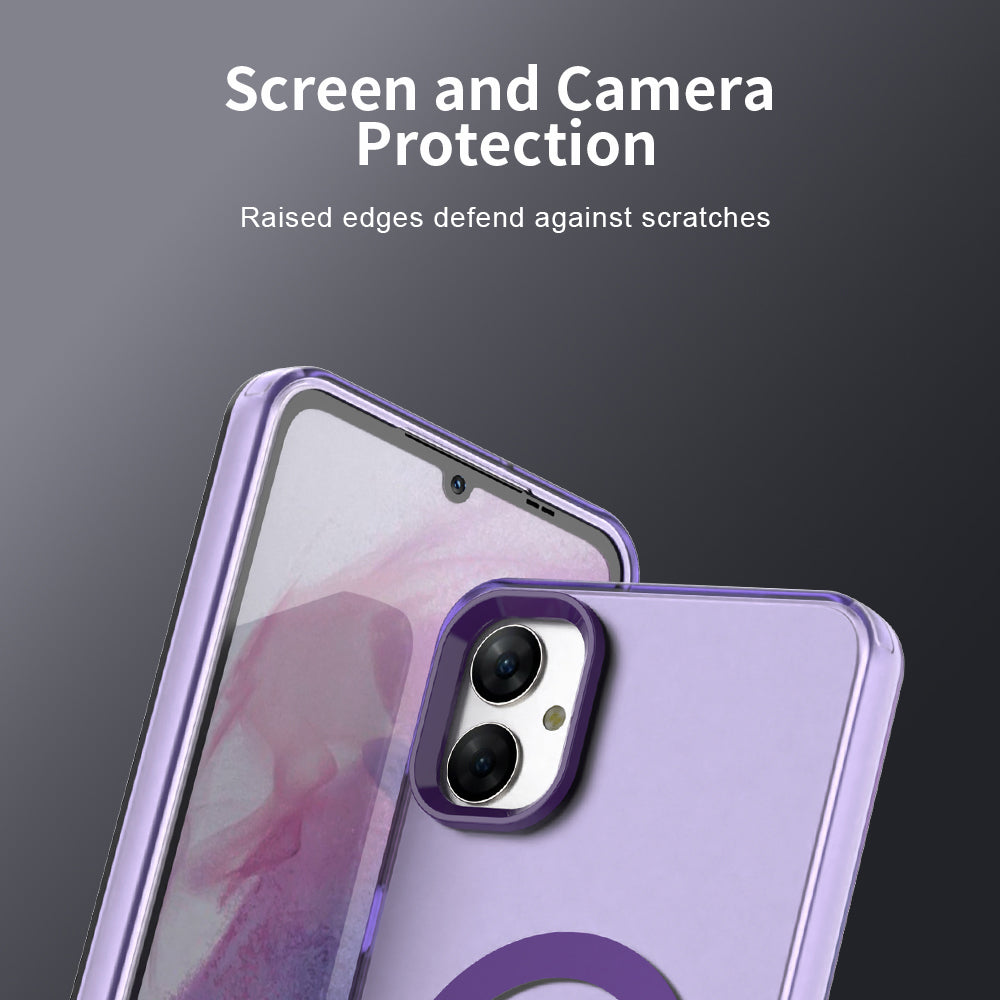 Custodia MagSafe per Samsung Galaxy A05 A055, Techsuit, CandyCase, Viola