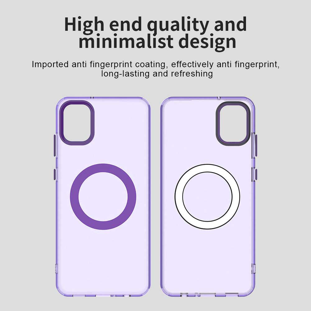 Custodia MagSafe per Samsung Galaxy A05 A055, Techsuit, CandyCase, Viola