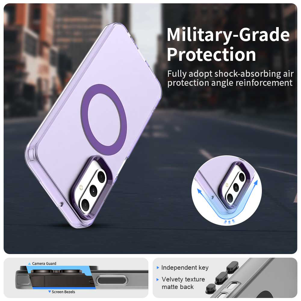 Custodia MagSafe per Samsung Galaxy A05s A057, Techsuit, CandyCase, Viola
